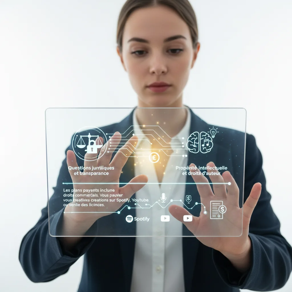 suno ia - Questions juridiques et transparence